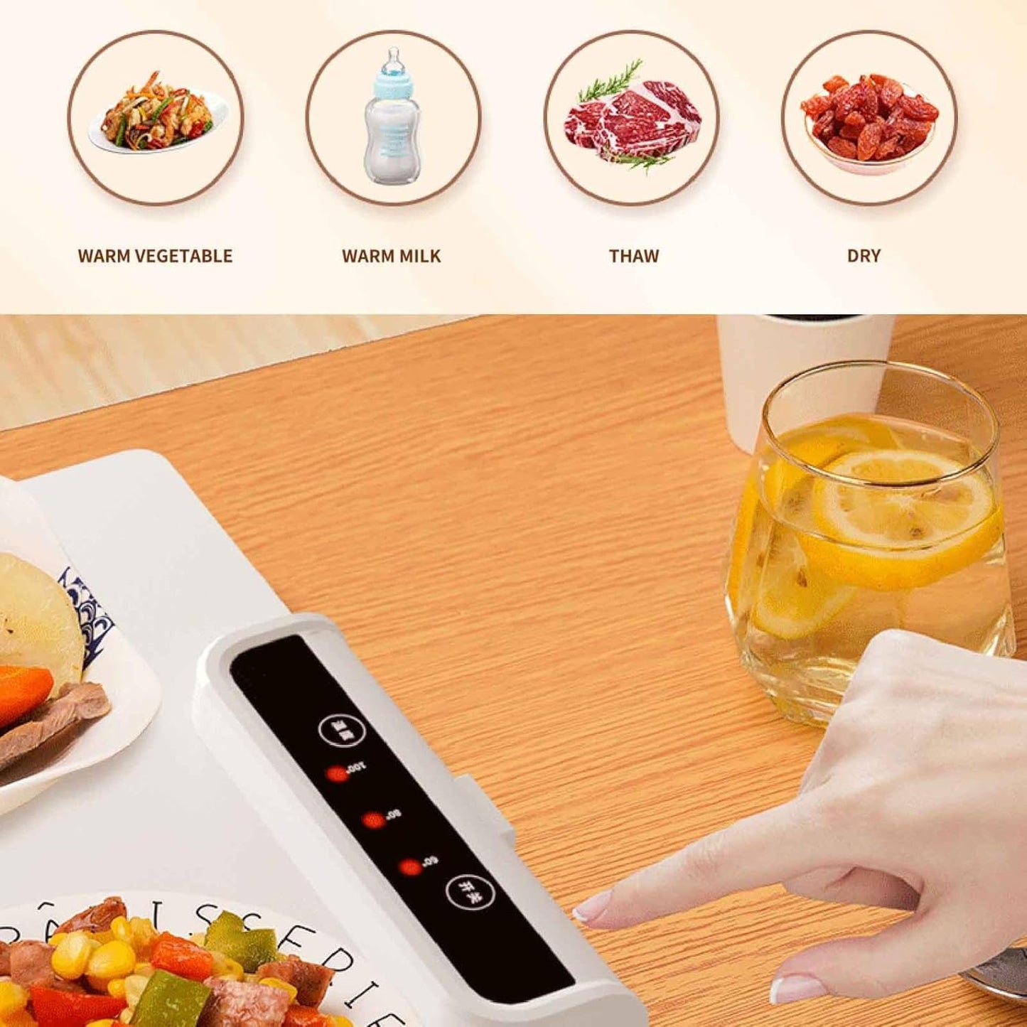 Get and Try™ Electric Heating – Compact Folding Food Heater