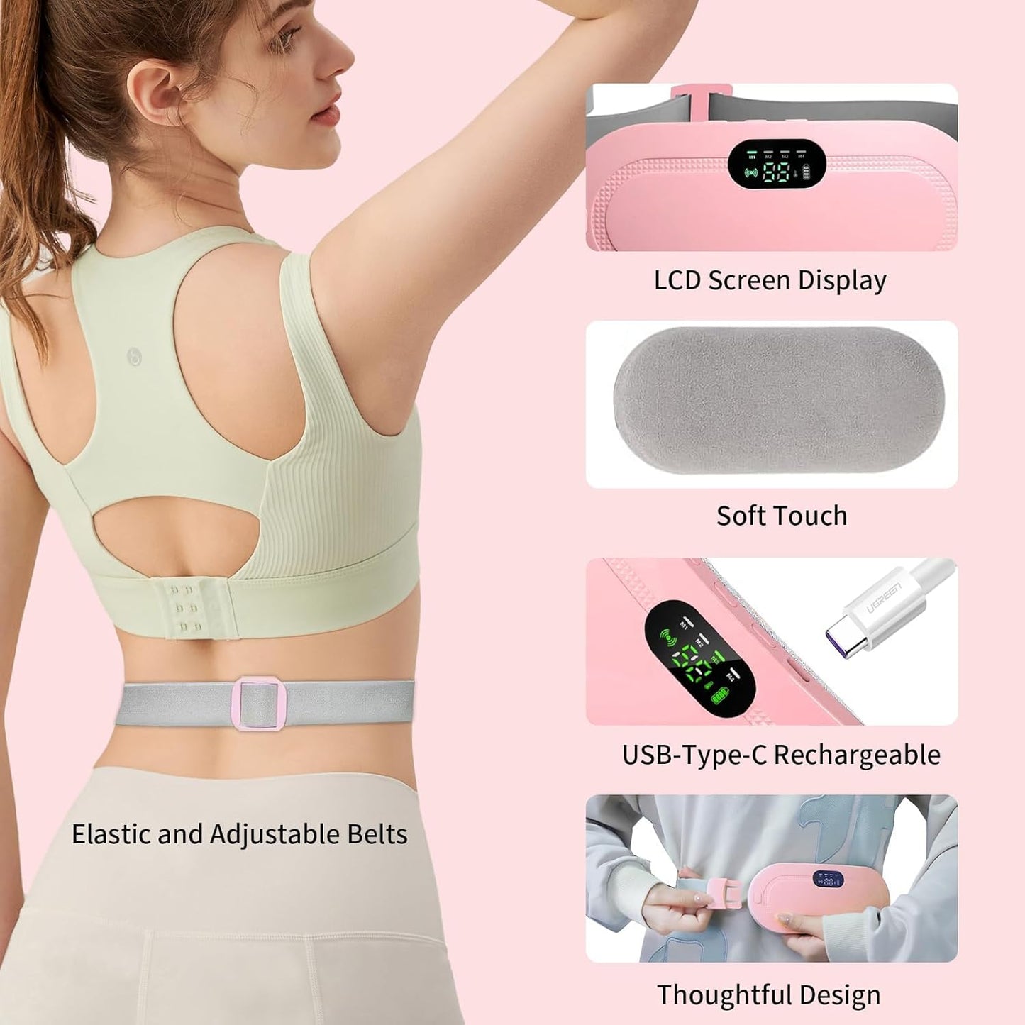 Get and Try™ Electric Pad – Wireless Heat & Massage
